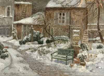 The Garden under Snow, 1909 by Eugene Chigot